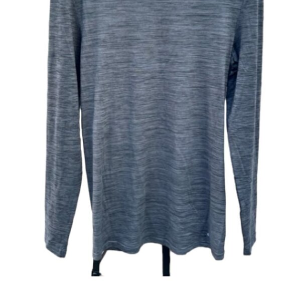 Spyder NWT Shirt Men's Mock Neck Long Sleeve Active Pro Web Grey Stretch Sz Med - Picture 8 of 9